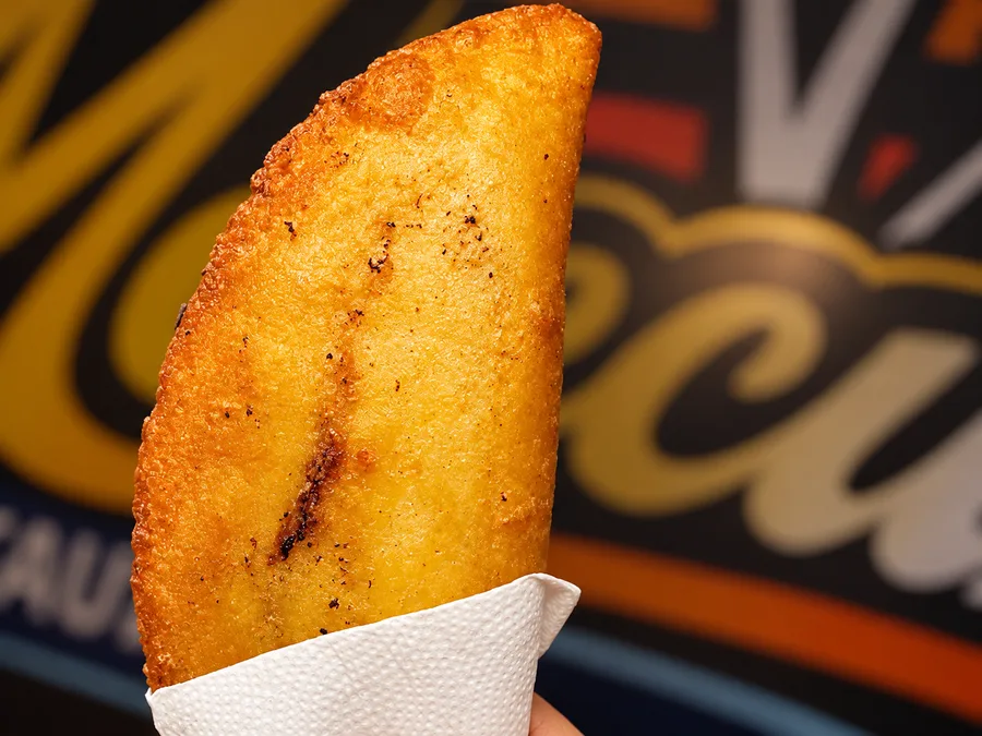 Empanada venezuelana Pabellón do cardápio da Merecumbé